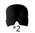 Black elastic ice gel headache relief eye mask shown on a mannequin head, adjustable for 42-66cm circumference.