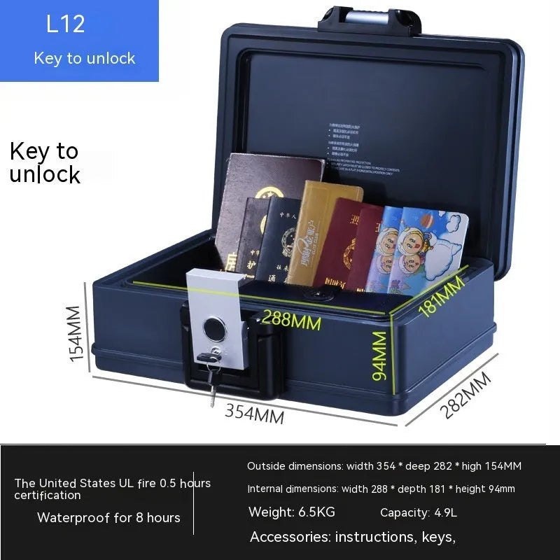 Portable L12 mechanical combination safe box with youjingang construction