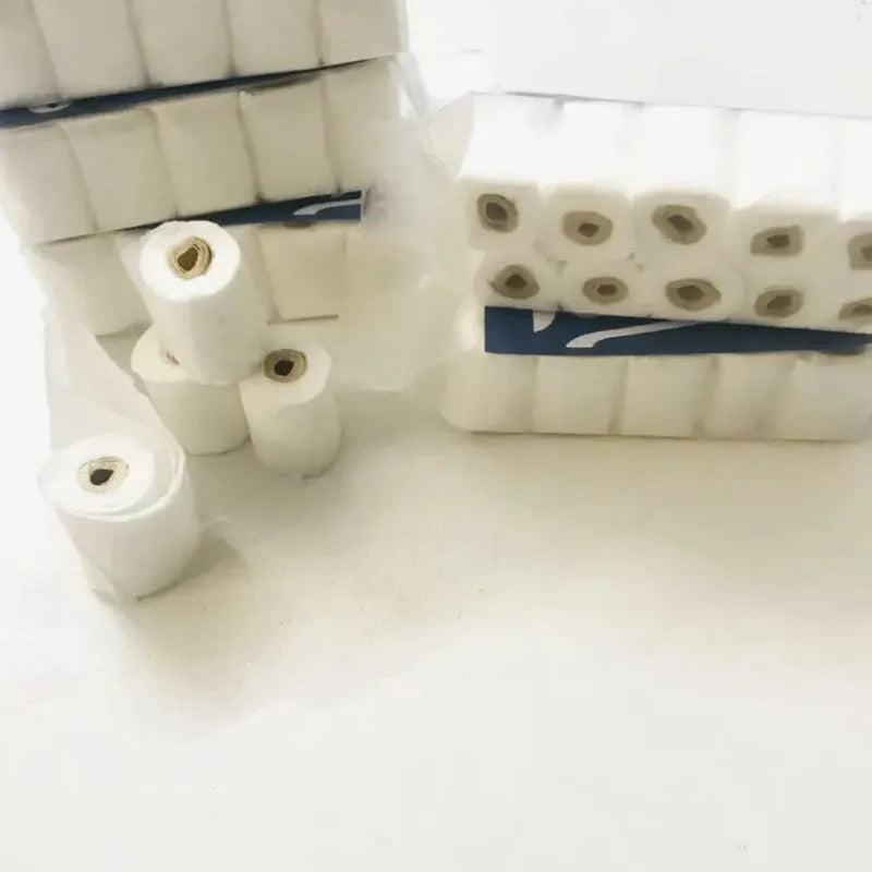 Simulated paper tissue roll model for children's educational play measuring 30x15x80mm