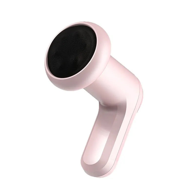 Pink, white, and black USB electric handheld massager for back, waist, legs, and cervical spine