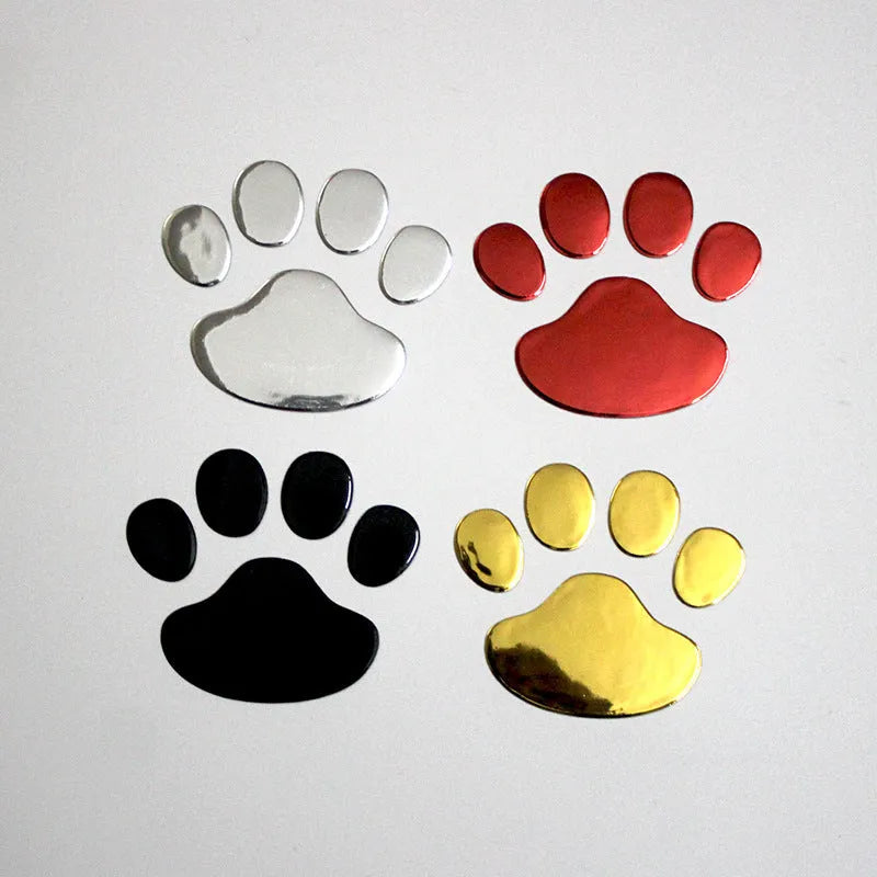 PVC car sticker with hand-shaped brush dog footprints for bumper scratch concealment