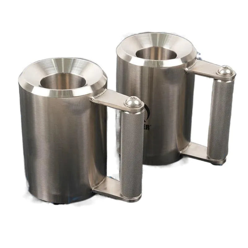 Silver 8kg stainless steel dumbbell cup overweight plate for barbells