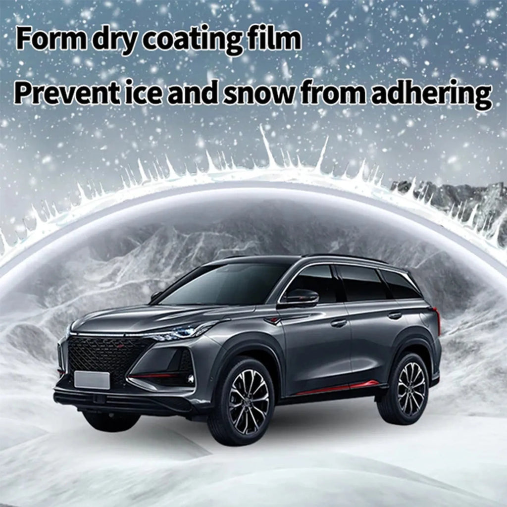 Hydrophobic nano coating car snow brush with PE construction measuring 5x9x14cm