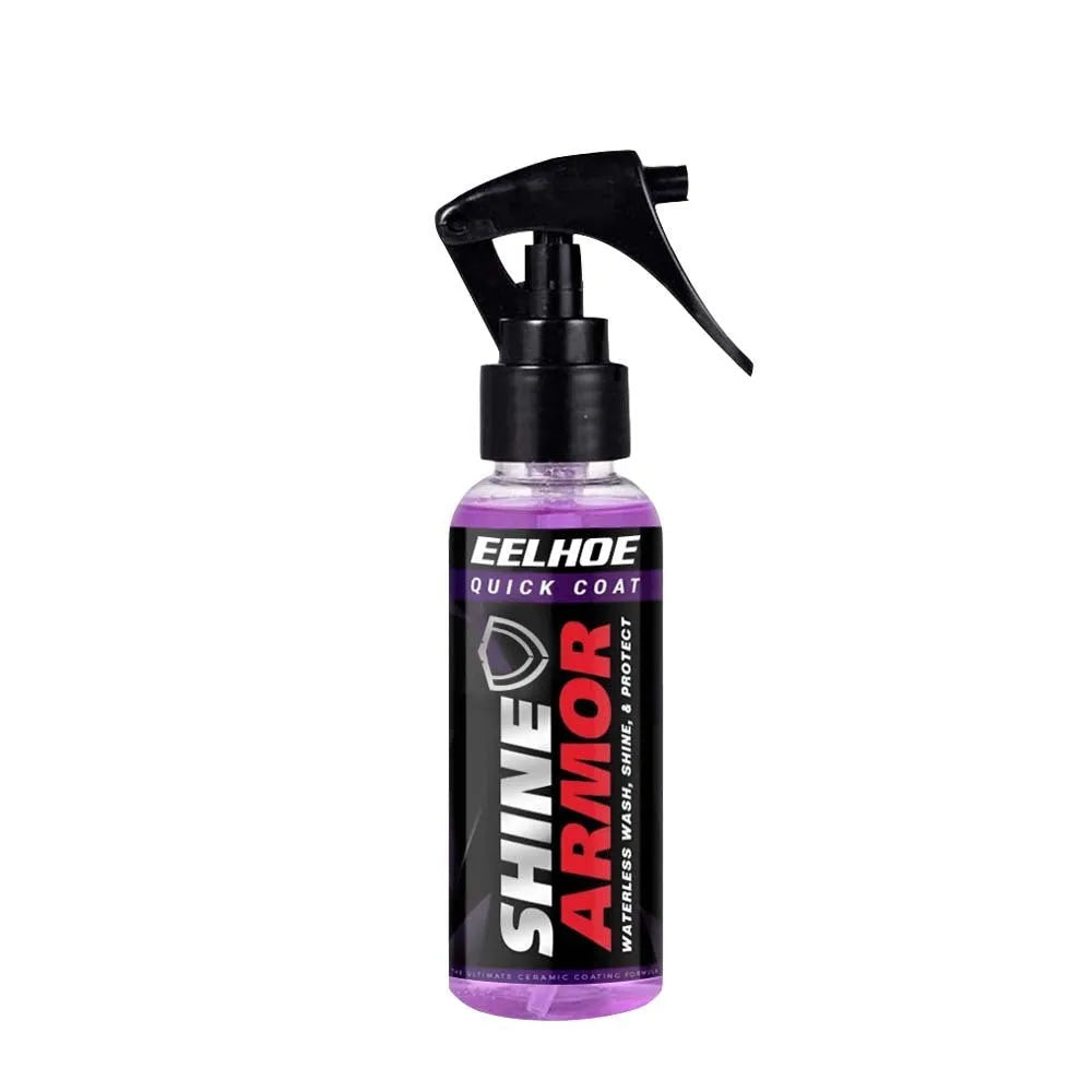 Purple automobile nano coating spray bottle with hand spray wax microplated crystal technology