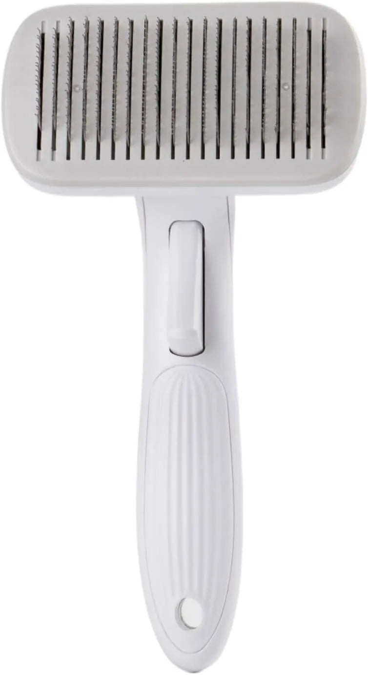 Automatic pet hair removal comb for dogs and cats in blue colour