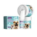 Reusable dog cleaning finger glove for tartar removal, measuring 7.6 by 8.8 centimetres.