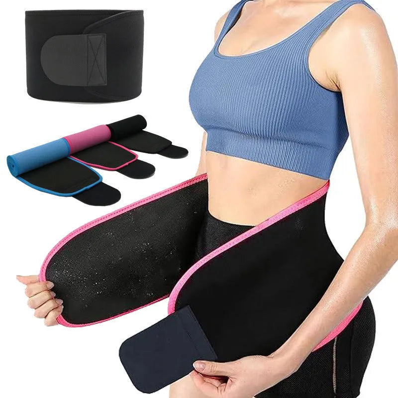 Fitness lumbar support belt in neoprene with adjustable strap for gym workouts