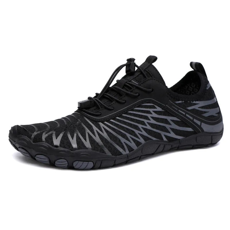 White lace-up casual shoes with rubber sole showing front and side views