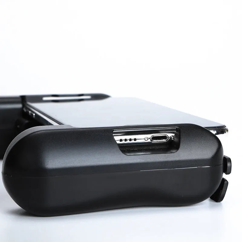Black Bluetooth cooling game controller for iPhone with 10-hour battery