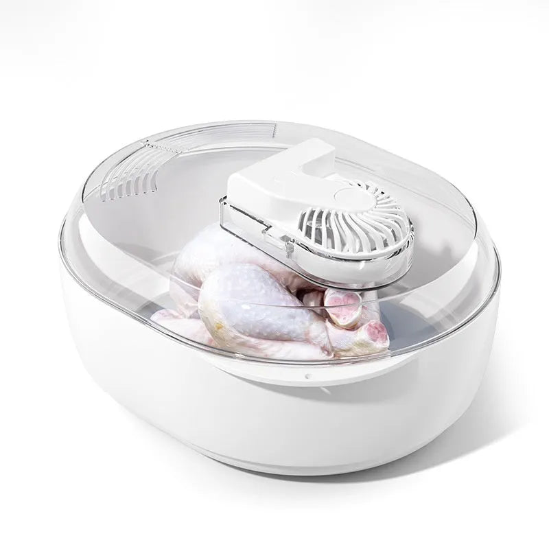 Aluminium household quick defrosting plate device for frozen food thawing