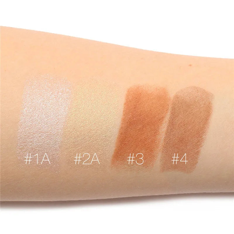 Four shade contouring highlighter stick for face, cheekbone, and jawline definition