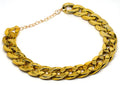 Gold colour chain dog collar with adjustable buckle for small to medium sized dogs