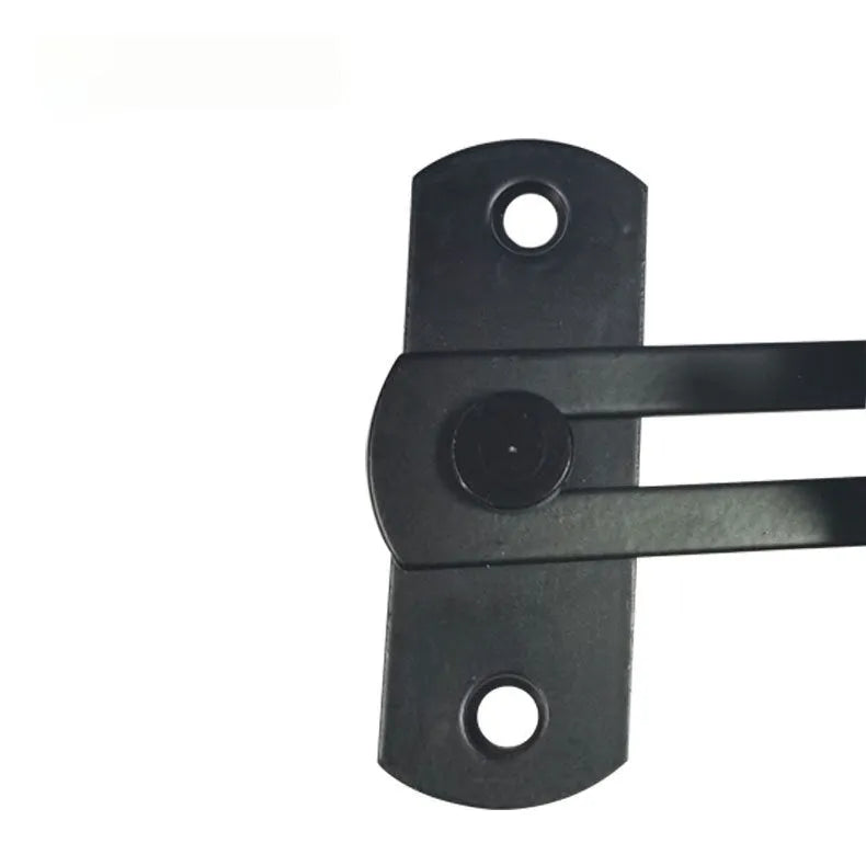 American style 90 degree sliding door hasp lock with steel shackle for warehouse or barn.