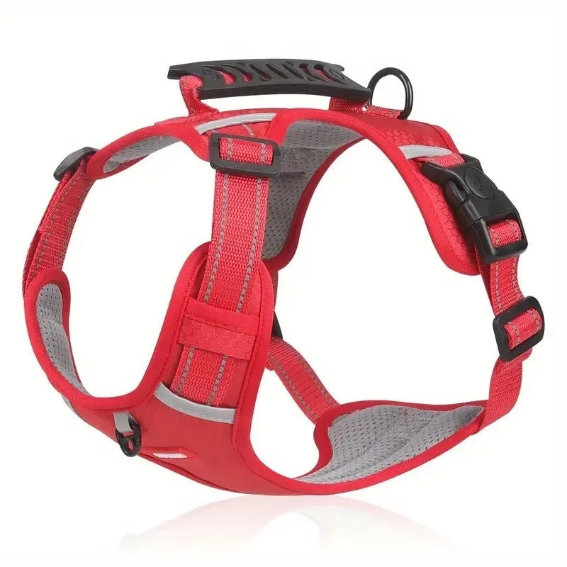 Polyester dog chest harness traction rope in multiple colours and sizes for secure walking control