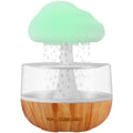 White cloud-shaped humidifier with colour changing night light and water drop feature