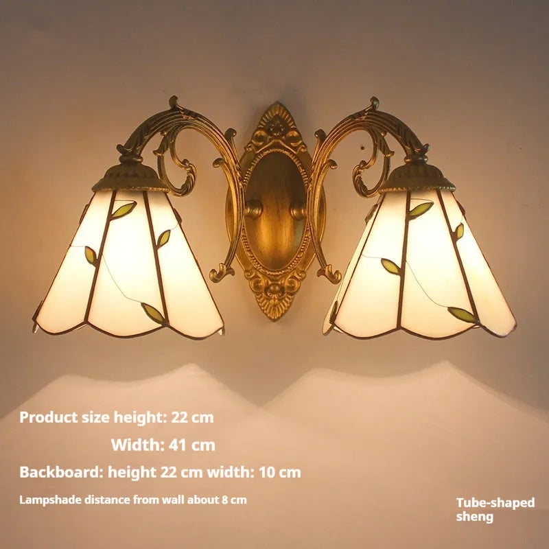 Oval mermaid bathroom mirror light with white finish, LED compatible wall lamp for vanity