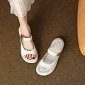 Women's apricot leather platform sandals with peep toe and rubber sole