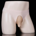 Men's black Ice Silk low-waist T-back underwear briefs on a white background.