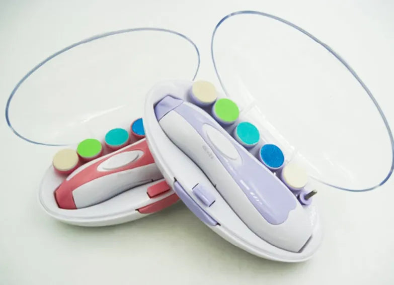 Ultra-quiet multifunctional baby nail polisher manicure kit with night light
