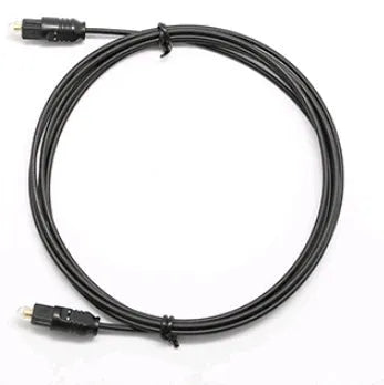 OD2.2 optical digital audio cable with Toslink connectors, shown in available lengths from 1 to 30 metres.