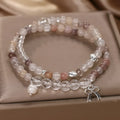 Chinese ancient style beaded butterfly bracelet for women, ethnic style, special-interest design, adjustable, colour options available