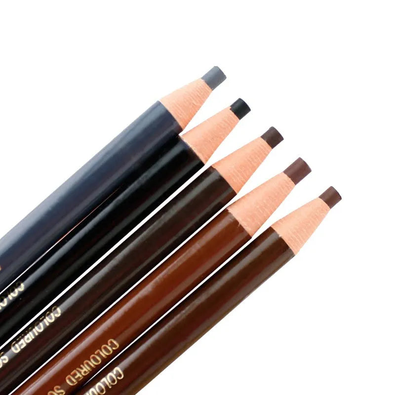 Brown microblading eyebrow pen with waterproof formula, fine tip, and protective cap, 2.8g, three shades available