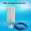 White USB wireless network card with high power 10 metre range for desktop and laptop computers