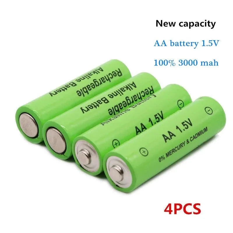 Alkaline AA rechargeable batteries 3000mAh industrial grade for high-drain devices