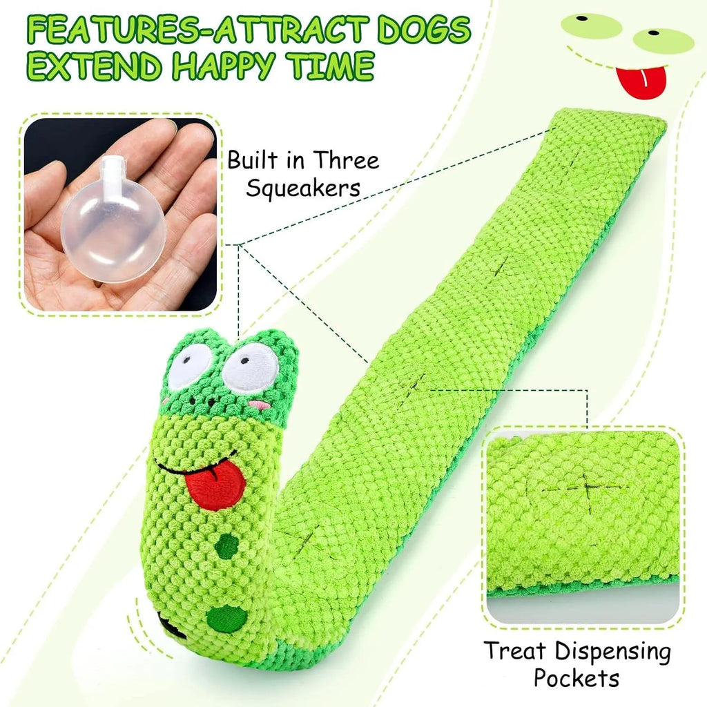 Snuffle foraging dog puzzle toy that transforms between snail and stick shapes
