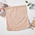 Black mesh belly band body sculpting strap for waist trimming and tummy slimming.
