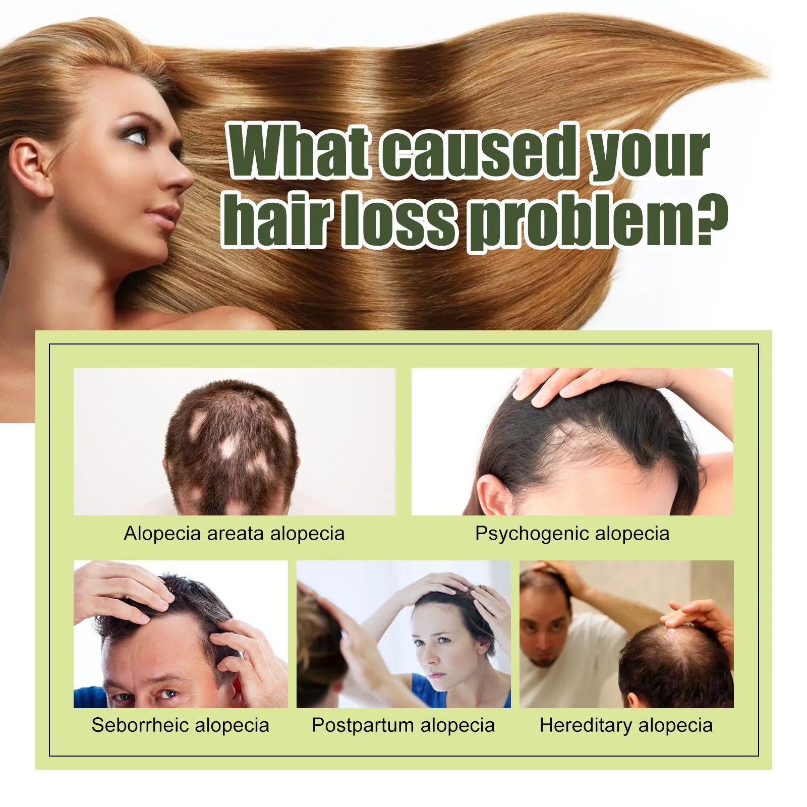 60ml bottle of anti-fall repair hair essential oil for dry ends and manic hair.
