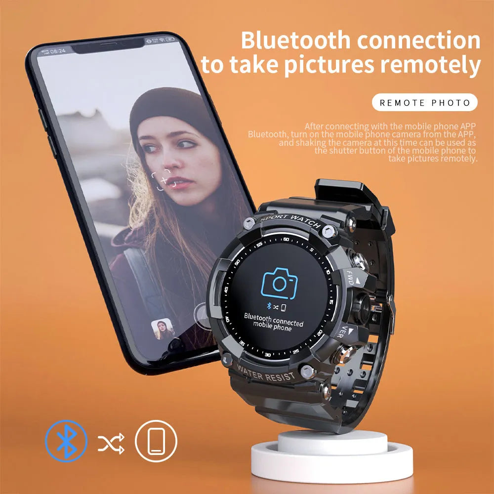 ATTACK 3 IP67 waterproof Bluetooth sports watch with colour screen on wrist.