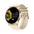 Smart watch with heart rate and blood pressure monitoring on silicone wristband