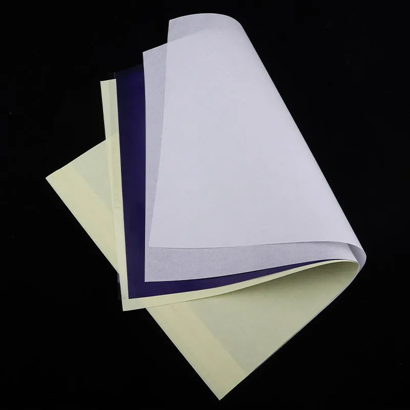 A4 tattoo transfer paper quadruple copy with transfer paste gel for stencil creation