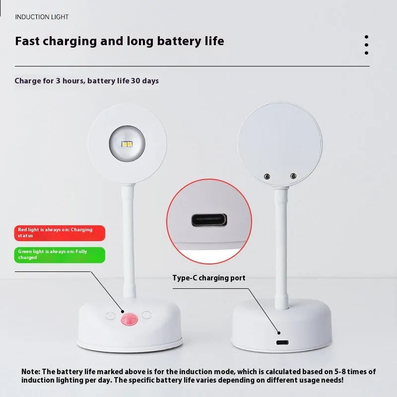 Modern geometric rechargeable wireless wall lamp with remote control on indoor wall