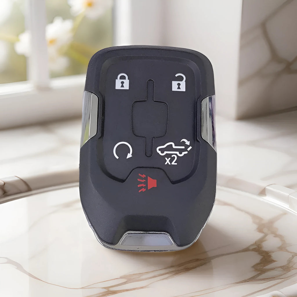 Black ABS plastic 5-key smart key remote control shell for Chevrolet Silverado Sierra 2019-2022