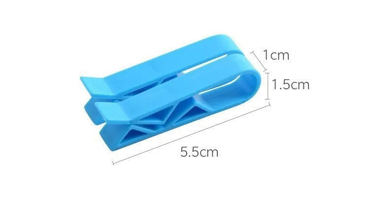 PP plastic non-slip clip for fixing garbage bags to the side of a bin.