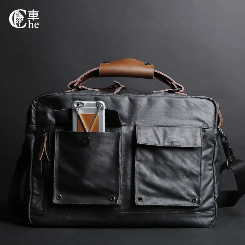 Dpark black single shoulder laptop bag for 14-15 inch Apple Lenovo devices