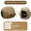 Magnetic aquarium shelter ornament for shrimp breeding and fry hiding on glass tank wall
