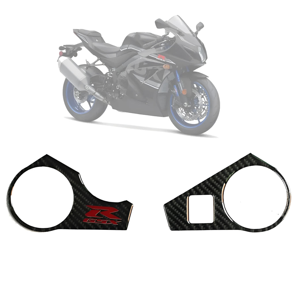 Black carbon fibre pattern adhesive sticker for SUZUKI GSXR1000 L1 09-16 motorcycle upper connective plate
