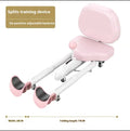 Horse leg opener stretching equipment with steel frame and foam padded straps in pink or blue