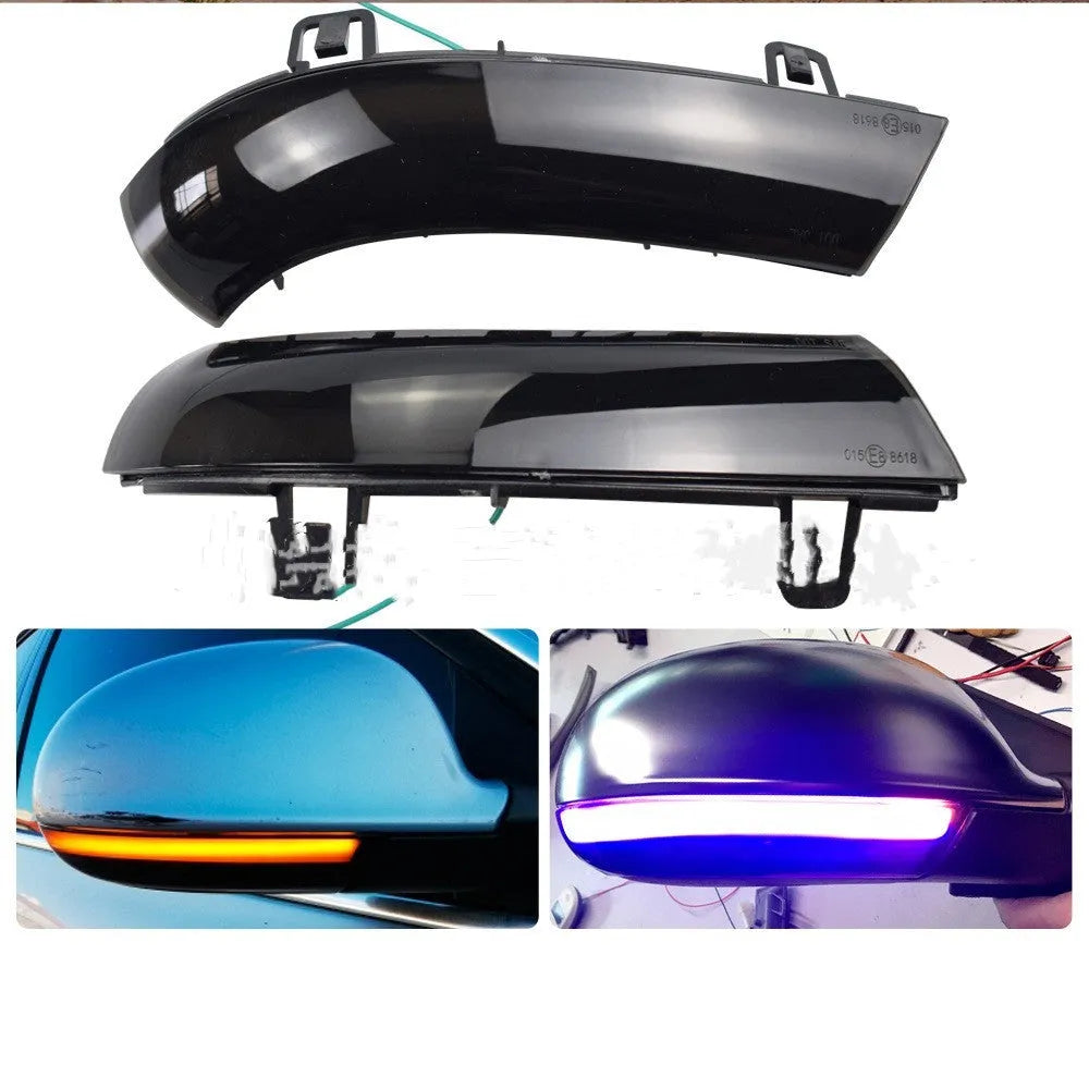 Volkswagen Golf 5 MK5 running water style replacement turn signal indicator light in ABS housing.