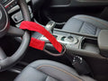 Iron wire rope steering wheel lock for General Motors cars with copper lock core in choice of colours