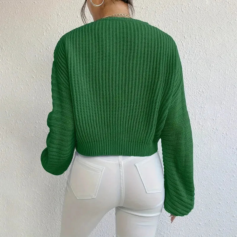Solid colour long sleeve polyester pullover top available in five colour options