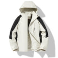 Thick warm cotton-padded jacket for women, windproof waterproof, puzzle pattern, army green colour
