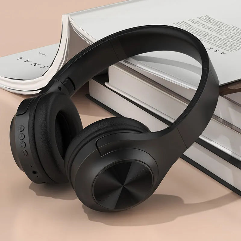 Personalised wireless Bluetooth headset with creative design in ivory white, chalk black, or youth green colour options