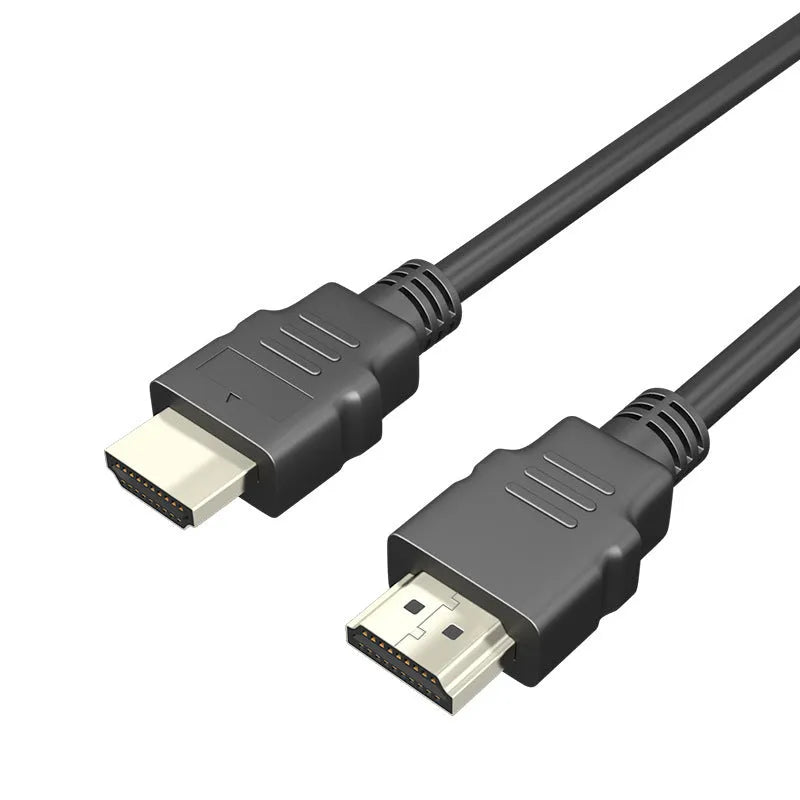 Black HDMI data cable with nickel-plated connectors for set-top box video connections