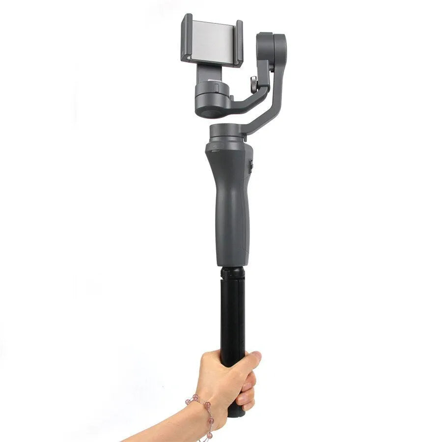 Black aluminum alloy PTZ mobile phone tripod stabilizer compatible with Apple iPhone for handheld photography