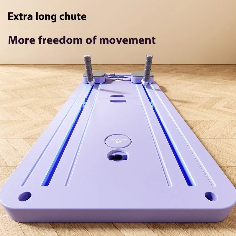 Purple automatic rebound abdominal wheel fitness board for multi-station home workouts