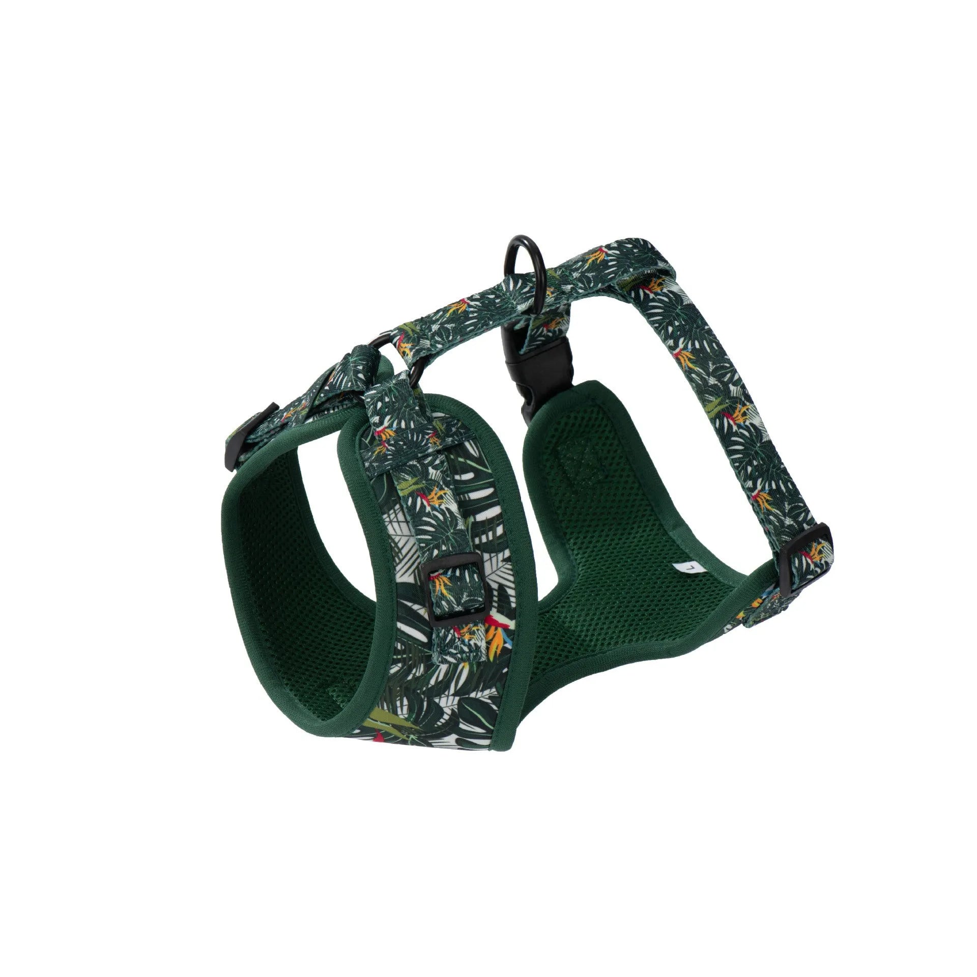 Adjustable pet harness vest six-piece set with haulage rope, collar, bow tie, and triangle scarf accessories